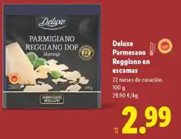 Lidl DELUXE Parmesano Reggiano en escamas oferta