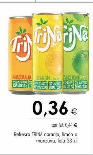 Cash Ifa Refresco Trina Naranja, Limón O Manzana oferta