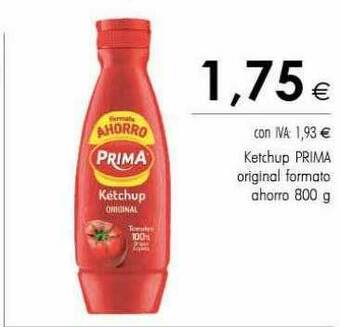 Cash Ifa Ketchup Prima Original Formato Ahorro oferta
