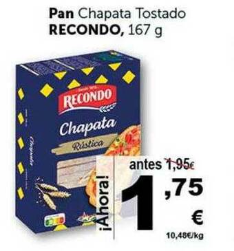 Masymas Pan Chapata Tostado Recondo oferta