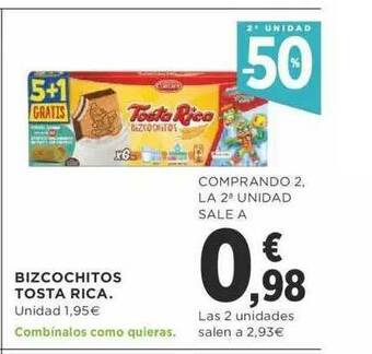 Supercor Bizcochitos Tosta Rica oferta