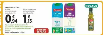 Supercor Leche Pascual Entera O Sin Lactosa Entera Semidesnatada, Desnatada oferta