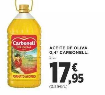 Supercor Aceite De Oliva 0.4° Carbonell oferta