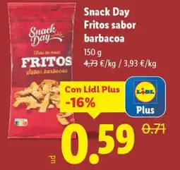 Lidl Snack Day Fritos sabor barbacoa oferta
