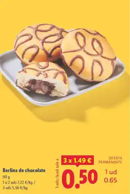 Lidl Berlina de chocolate oferta