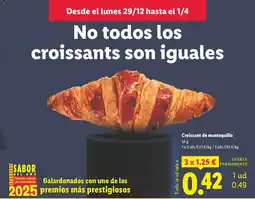 Lidl Croissant de mantequilla oferta