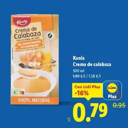 Lidl KANIA Crema de calabaza oferta