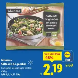 Lidl MONISSA Salteado de gambas oferta