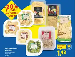 Lidl CHEF SELECT/ DELUXE Pasta fresca oferta
