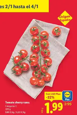 Lidl Tomate cherry rama oferta
