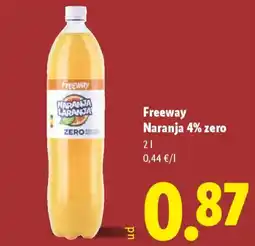 Lidl FREEWAY Naranja 4% zero oferta