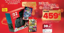 Carrefour Consola + Mario Kart World + Super Mario Party Jamboree + Dragon Ball Sparking! Zero oferta