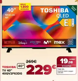 Carrefour TOSHIBA TV 40" 40QV2F63DG oferta