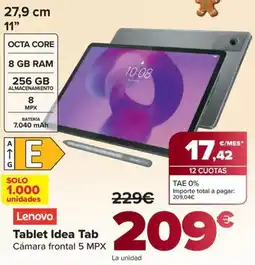 Carrefour LENOVO Tablet Idea Tab oferta
