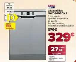 Carrefour NEW POL Lavavajillas NWD3606DX.1 oferta