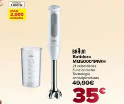 Carrefour BRAUN Batidora MQ50001MWH oferta