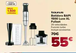 Carrefour TAURUS Batidora BAPI 1500 Luxe XL Fullset oferta