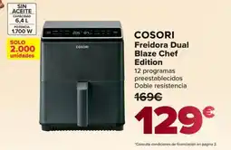 Carrefour COSORI Freidora Dual Blaze Chef Edition oferta