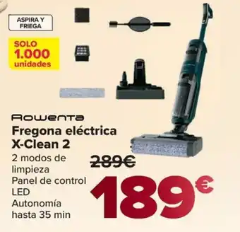 ROWENTA Fregona eléctrica X-Clean 2