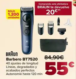 Carrefour BRAUN Barbero BT7520 oferta