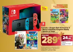 Carrefour Consola + Dragon Ball Xenoverse 2 + Mario & Rabbids Kingdom Battle + Sparks of Hope oferta