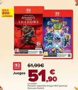 Carrefour Juegos oferta