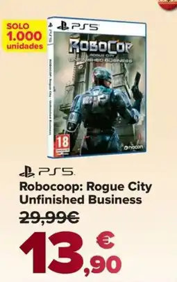 Carrefour PS5 Robocoop: Rogue City Unfinished Business oferta