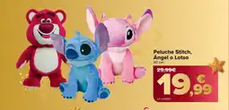 Carrefour Peluche Stitch, Ángel o Lotso oferta