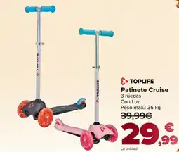 Carrefour TOPLIFE Patinete Cruise oferta