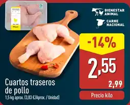 ALDI Cuartos traseros de pollo oferta