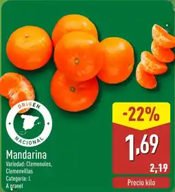 ALDI Mandarina oferta