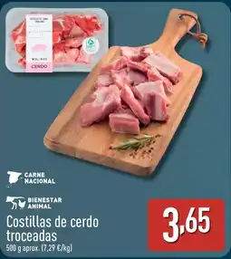 ALDI Costillas de cerdo troceadas oferta