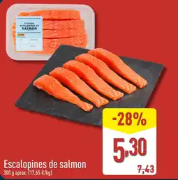 ALDI Escalopines de salmon oferta