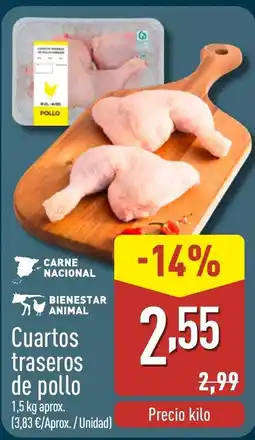 ALDI Cuartos traseros de pollo oferta