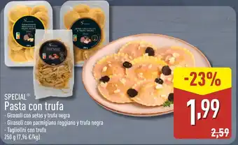 ALDI SPECIAL Pasta con trufa oferta