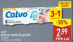 ALDI CALVO Atún en aceite de girasol oferta