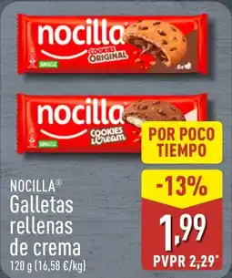 ALDI NOCILLA Galletas rellenas de crema oferta
