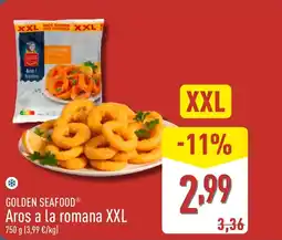 ALDI GOLDEN SEAFOOD Aros a la romana XXL oferta
