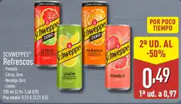 ALDI SCHWEPPES Refrescos oferta
