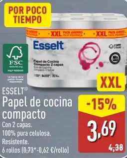 ALDI ESSELT Papel de Cocina Compacto oferta