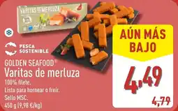 ALDI GOLDEN SEAFOOD Varitas de merluza oferta