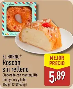 ALDI EL HORNO Roscón sin relleno oferta