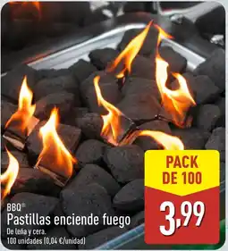 ALDI BBQ Pastillas enciende fuego oferta