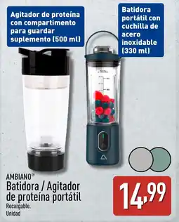 ALDI AMBIANO Batidora/Agitador de proteína portátil oferta