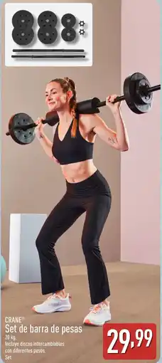 ALDI CRANE Set de barra de pesas oferta