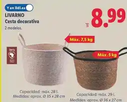 Lidl Livarno - cesta decorativa oferta