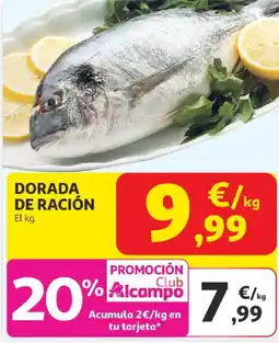 Alcampo Dorada de ración oferta