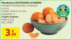 Alcampo CULTIVAMOS LO BUENO Mandarina oferta