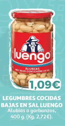 Alcampo LUENGO Legumbres cocidas bajas en sal oferta
