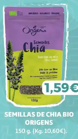 Alcampo Semillas de chia bio origens oferta